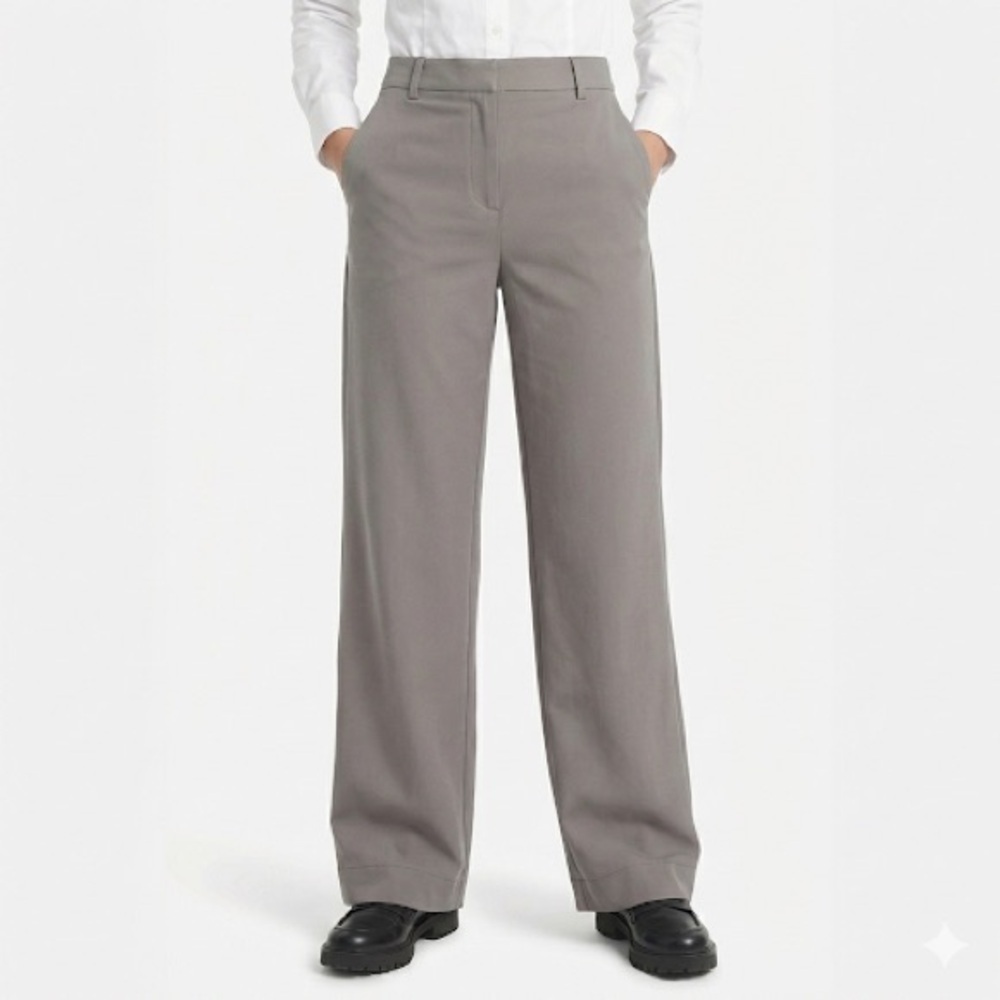 Halara Women’s Wide Leg Work Trousers Gray Tall L